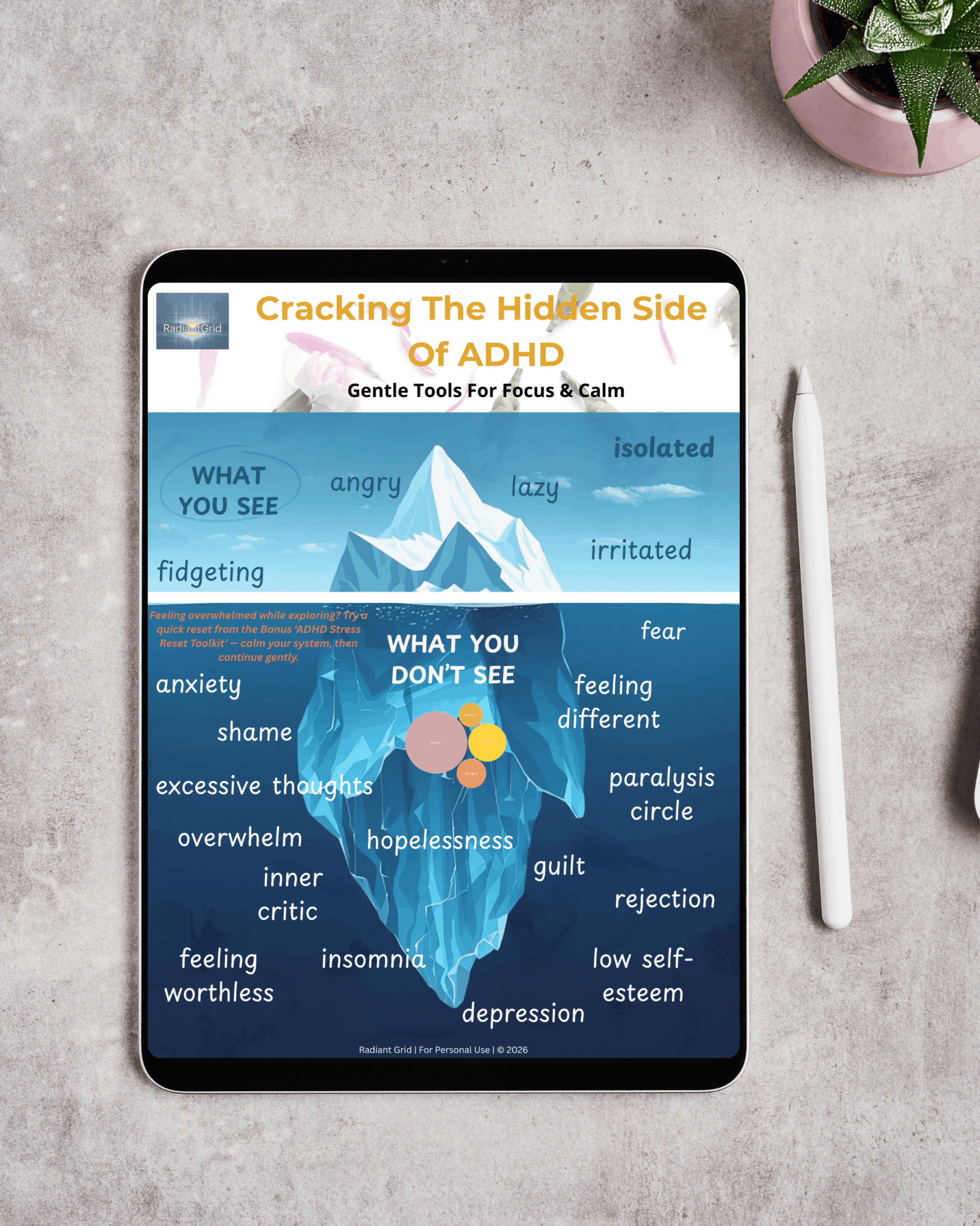 ADHD Iceberg Workbook